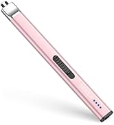 REIDEA Electric Lighter R1 Flat Candle Lighter, Windproof Flameless USB Rechargeable Arc with Saf...