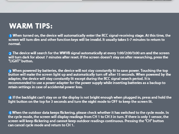 warm tips for thermometer