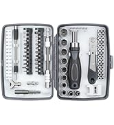 KeenWise Ratchet Screwdriver Set, 68-in-1 Multi-Tool with 180° Rotatable Handle, High-Density CRV...