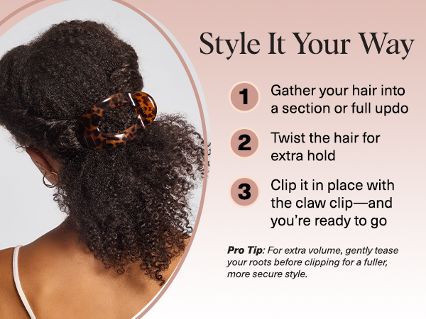 Hair Clips for Women Strong Hold Claw Clips Thick or Thin Hair Recycled Plastic Non Slip Durable