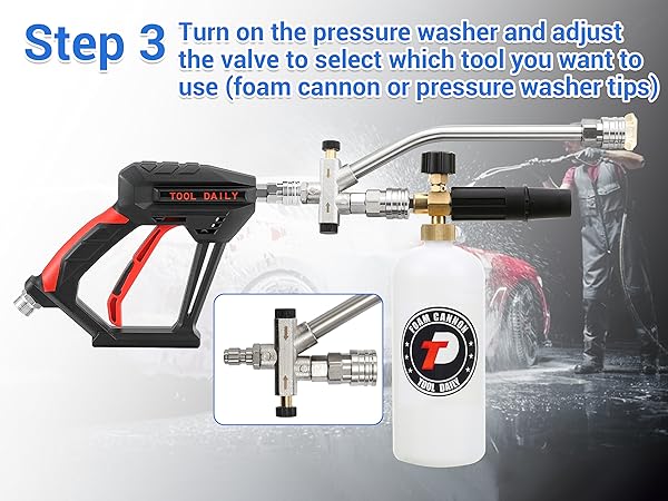 foam cannon pressure washer gun
