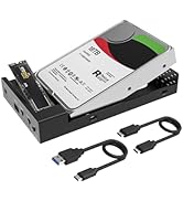 MAIWO 2 Bay Enclosure for M.2 NVMe to 2.5 3.5 Inch SATA SSD/HDD with Offline Clone, Clone 2.5" SS...