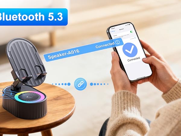 phone stand with speaker