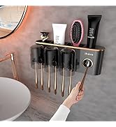 iHave Toothbrush Holders Bathroom Accessories with Toothpaste Dispenser, 3 Cups Toothbrush Holder...