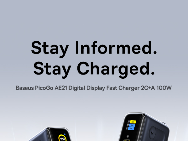 Picogo AE21 Digital Display Fast Charger 100W