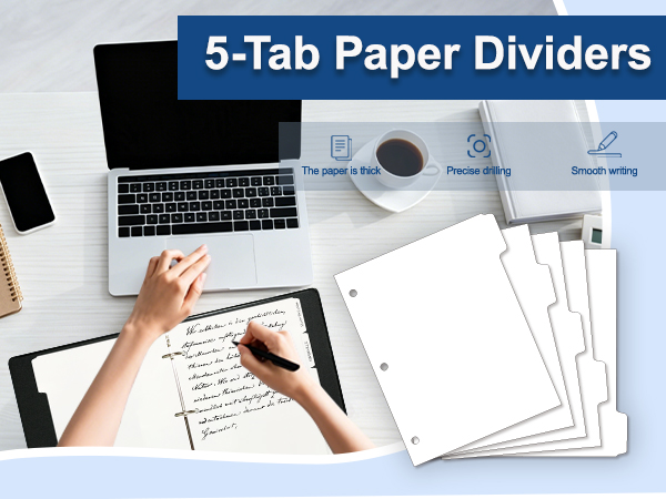 White Binder Dividers