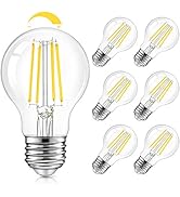 TOBUSA LED A19 Dimmable Light Bulbs 100W Equivalent, Vintage E26 Edison Bulbs 8W 1200LM, 5000K Da...