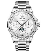 OLEVS Automatic Watches for Men 43MM Skeleton Large Dial 3Hand Self Winding Watch Stainless Steel...