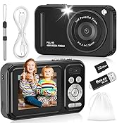 Digital Camera for Kids, 48MP FHD 1080P Point and Shoot Digital Cameras with 16X Zoom Anti-Shake,...