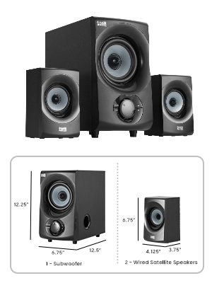 Measurements of the speakers