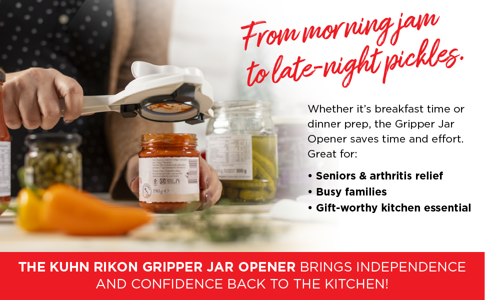 from morning jam to late night pickle jar opener, senior &amp;amp; arthritis relief. Kitchen gift effential