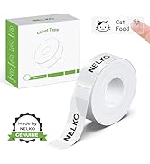 Nelko Genuine P21 Label Maker Tape, Adapted Label Print Paper, 14x40mm (0.55"x1.57"), Standard La...