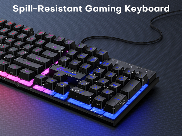 104 wired gaming keyboard