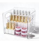 BQAN 3-Tier Clear Acrylic Nail Polish Organizer Rack - Extra Wide Storage Display Stand for Nail ...