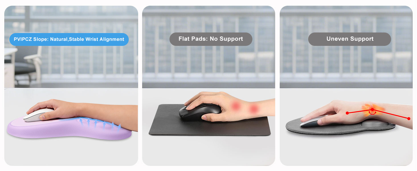 sloped mouse pad