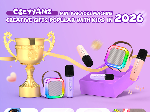 mini karaoke machine gifts for 10 year old girl gifts for 6 year old girl