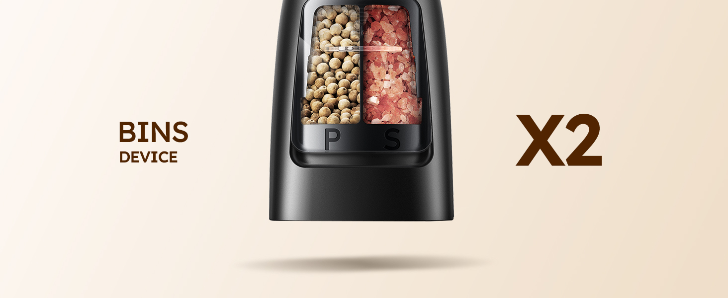 Sangcon 2 in 1 Electric Salt and Pepper Grinder