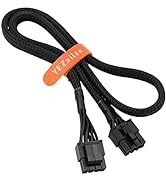 YEZriler CPU 8 Pin Male to CPU 8 Pin (4+4 Detachable) Male EPS-12V Motherboard Power Adapter Slee...