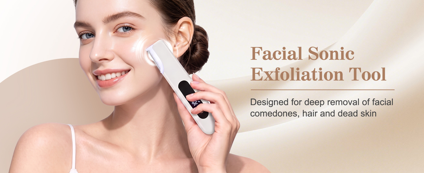 Electric Sonic Dermaplaning Tool for Women,