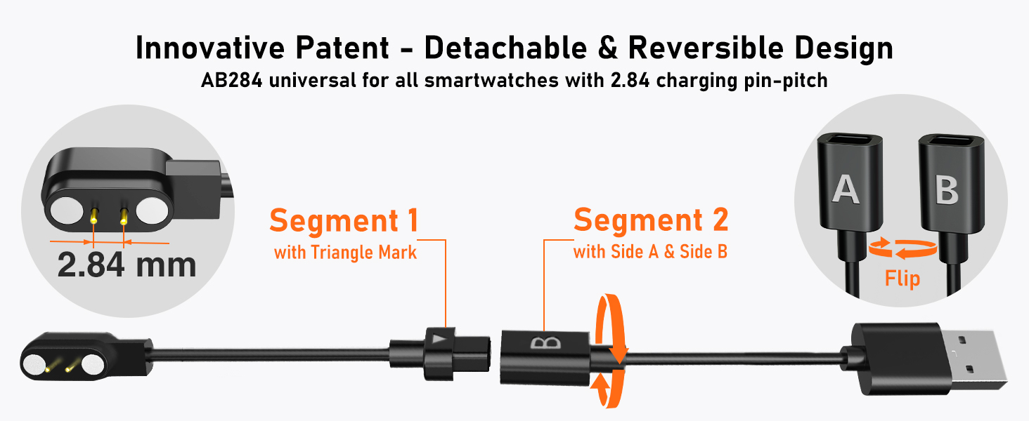 Reversible Magnetic Charging Cable AB284