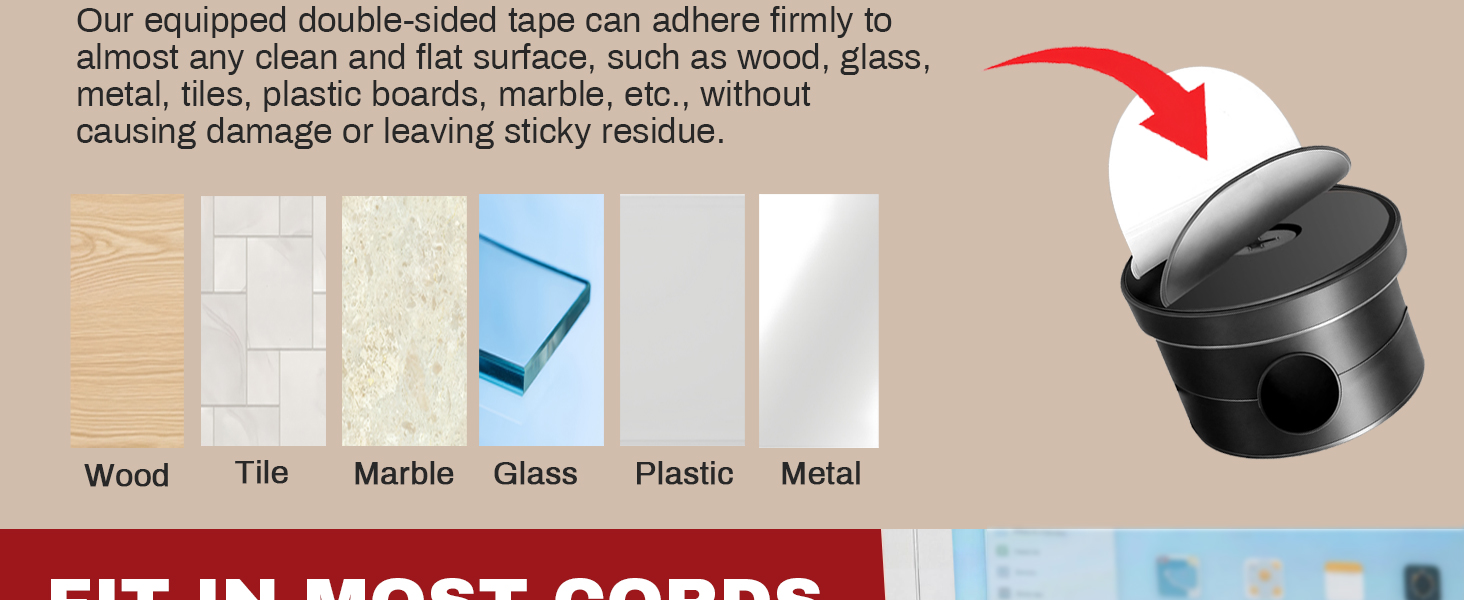 Rotatable Cord Holder Magnetic Clips