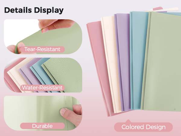 folders with pocket and prongs