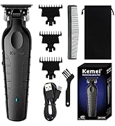 KEMEI Trimmer Professional Cordless Hair Clipper for Men Electric Beard Trimmers Barber Hair Cutt...