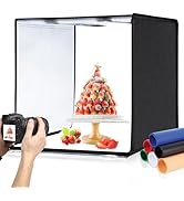 PULUZ Light Box Photography, 24x24 inch Large Photo Studio Light Box, Professional Dimmable Photo...