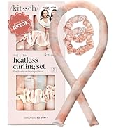 Kitsch Satin Heatless Hair Curler Set - Heatless Curls Overnight, Hair Rollers for Soft Curls &amp; F...