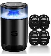 Geinself Smart Car Air Freshener Diffuser, Waterless Essential Oil Diffuser with 4 Modes, 4 Scent...