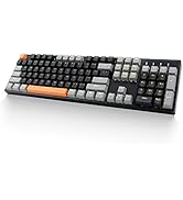 E-YOOSO Z-14 Mechanical Gaming Keyboard Brown Switches 104 Key, Full-Size Computer Keyboards, Sol...