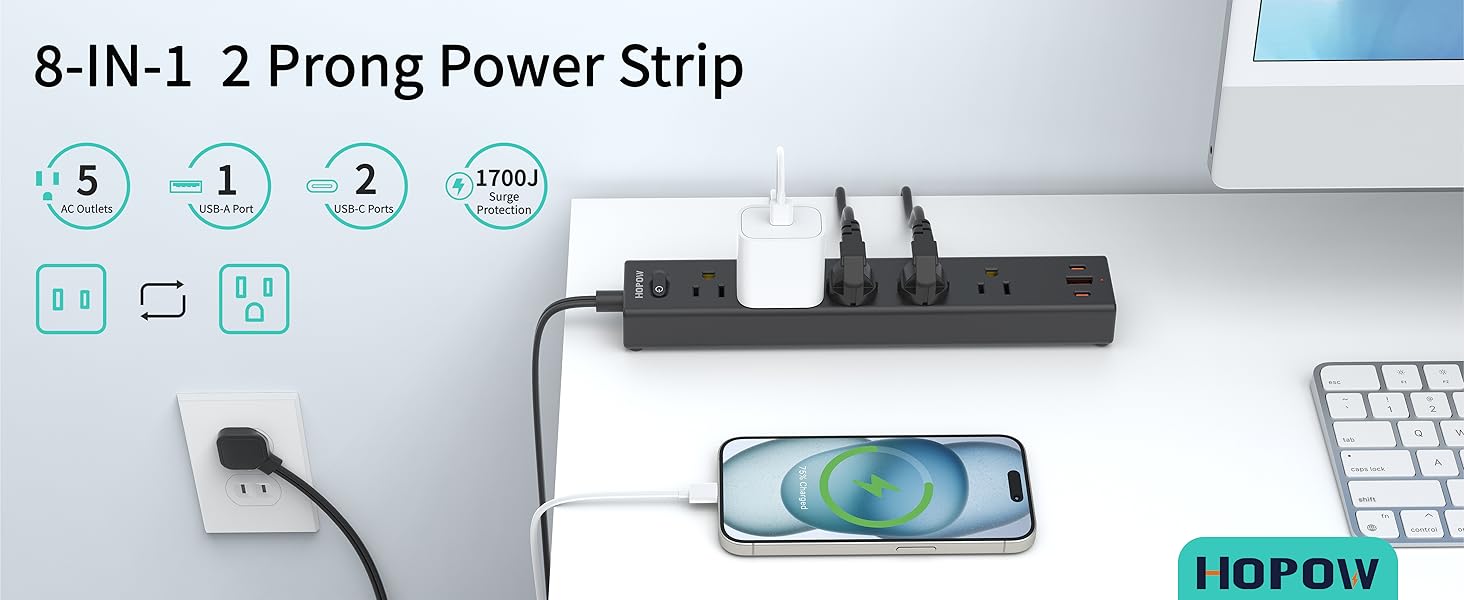 2 prong extension cord