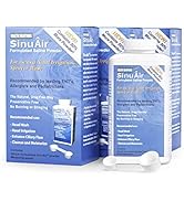 SinuAir Sinus Rinse Salt Solution - Saline Powder for SinuPulse System, Neti Pot Flush, Nasal Was...