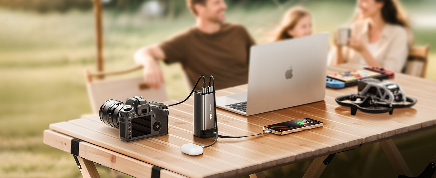 100W Fast charging power bank for laptop iphone