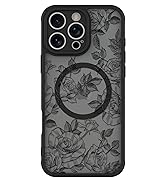 BITOBE Floral Case for iPhone 16 Pro Max [Compatible with MagSafe] Cute Flower Pattern Case for W...