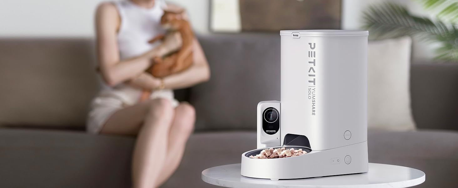 petkit automatic pet feeder with camera for cats dogs