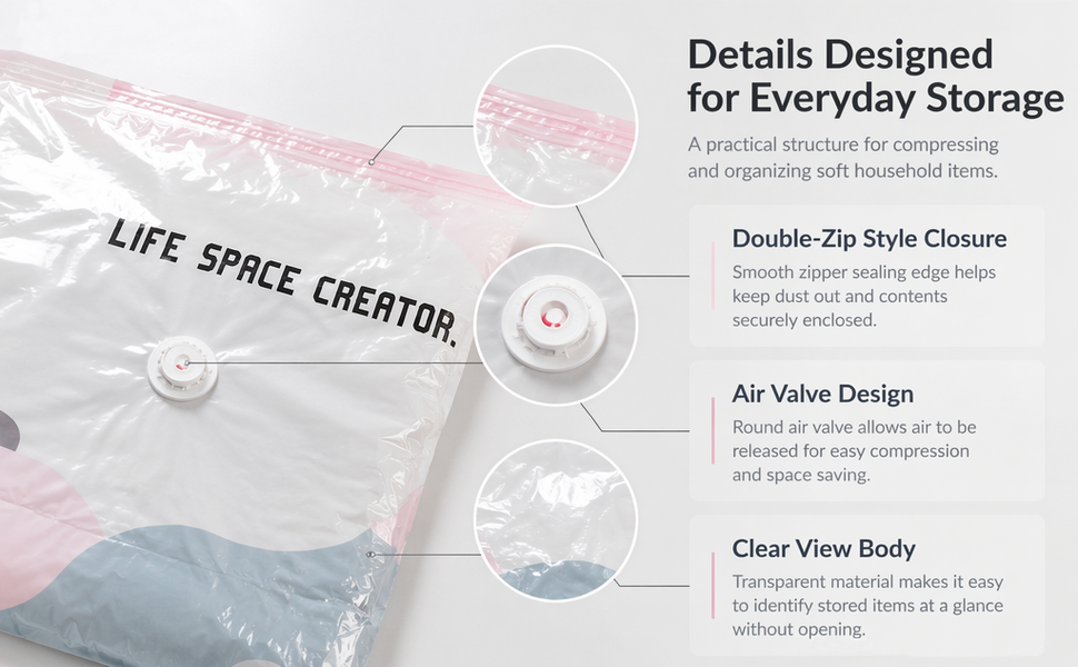 life space creator storage bags