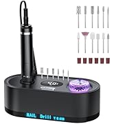 JOSGLOI Electric Nail Drill Professional: 40000RPM Electric Nail File Kit E File Nail Drill Machi...