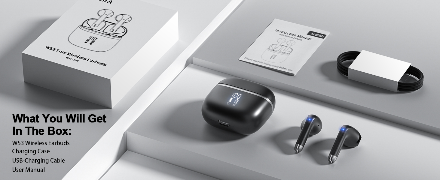 a wireless bluetooth headset with a pen and a pen