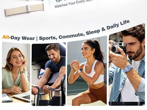 Wear it for running, yoga, office marathons, or sleep tracking – your wrist stays comfortable 24/7