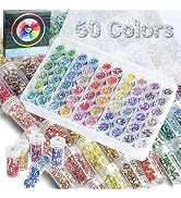 60 Colors Crystal Beads Diamond Painting Kits with Diamond Painting Storage Containers, Diamond P...