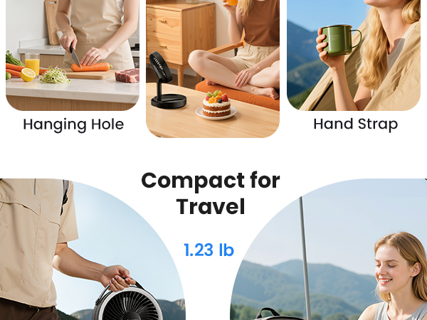 quiet fan personal fans portable rechargeable table fans for bedroom cruise essentials 2025