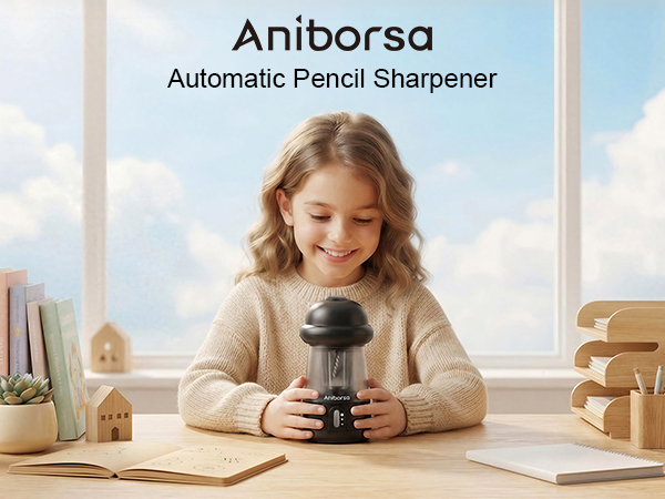 aniborsa fully automatic electric pencil sharpener