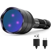 Vansky 365nm Black Light Flashlight: Rechargeable Blacklight UV Flashlights with 3 LED - Pet Urin...