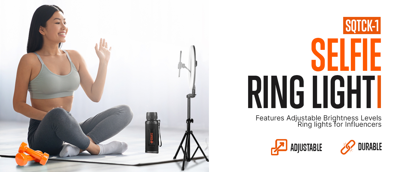 SQUATZ 11’’ LED 12W Selfie Ring Light R11 with Wired Control,