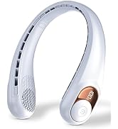 Neck Fan, Personal Fan with LED Display, USB-C Rechargeable, 5200mAh-Battery, 3-Speed Adjustment ...