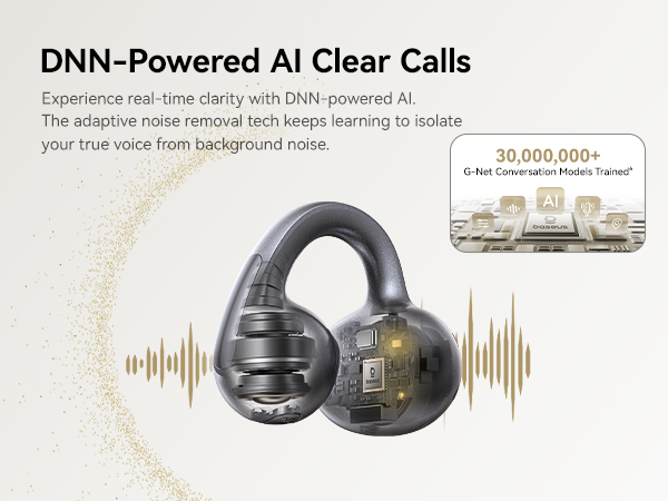 open ear headphones with mic
