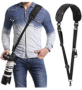 Waka Rapid Camera Neck Strap with Quick Release and Safety Tether, Adjustable Shoulder Sling Stra...