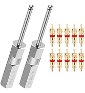PUIBERS 2-Pack Magnetic Valve Core Removal Tool, Great Tire Valve Tool for Schrader Valve Cores, ...
