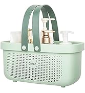 JiatuA Plastic Storage Basket with Handle Portable Shower Caddy Tote Organizer Basket Bin for Bat...